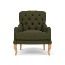 Olivia Armchair - Forest Green - House Linen Mix - The Cotswold Company - thumbnail 2