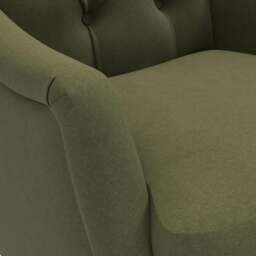 Olivia Armchair - Forest Green - House Linen Mix - The Cotswold Company - thumbnail 4