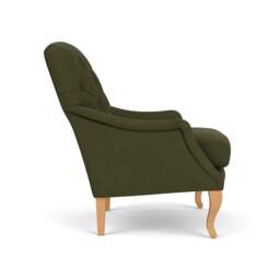 Olivia Armchair - Forest Green - House Linen Mix - The Cotswold Company - thumbnail 3