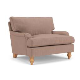 Morris Love Seat - Dusky Rose - Eco Chenille - The Cotswold Company