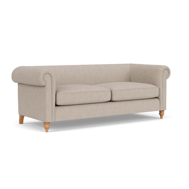 4 Seater Sofa - Natural - Luxury Italian Linen - Rayner - The Cotswold Company - image 1
