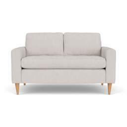 2 Seater Sofa - Soft White - Luxury Italian Linen - Saxon - The Cotswold Company - thumbnail 2