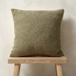 Braid Woven Cotton Cushion Fir - Home Accessories - The Cotswold Company - thumbnail 2