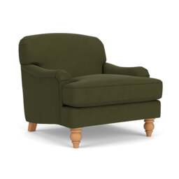 Armchair - Forest Green - House Linen Mix - Ashbee - The Cotswold Company - thumbnail 1