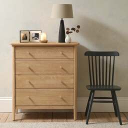 Berkeley Nordic Oak 4 Drawer Chest - The Cotswold Company - thumbnail 2