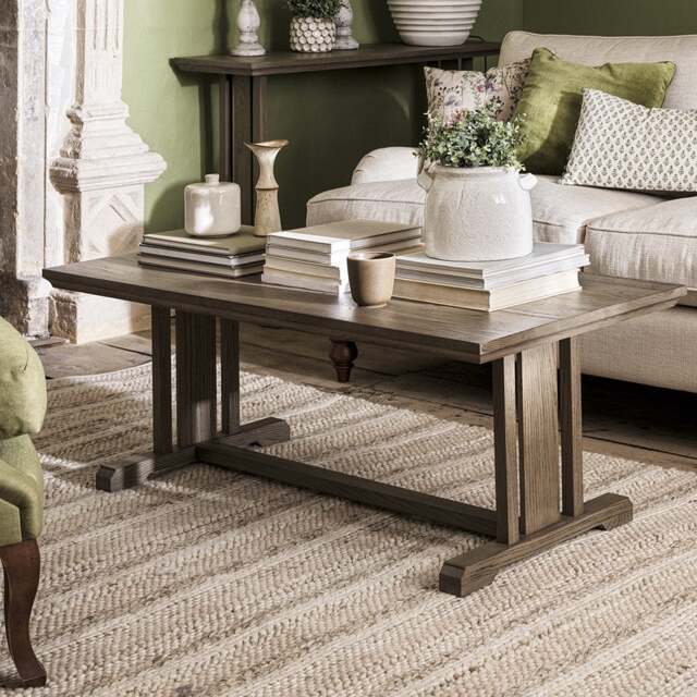 Notgrove Weathered Oak Open Coffee Table - The Cotswold Company - image 1