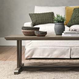 Notgrove Weathered Oak Open Coffee Table - The Cotswold Company - thumbnail 3