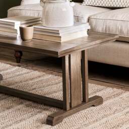 Notgrove Weathered Oak Open Coffee Table - The Cotswold Company - thumbnail 2
