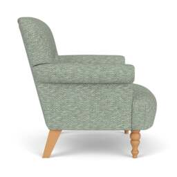 Harriet Armchair - Lake - Herringbone Weave - The Cotswold Company - thumbnail 3