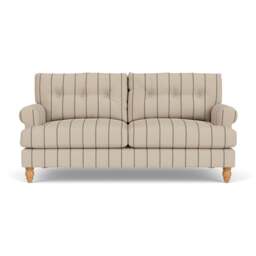 3 Seater Sofa - Charcoal - Compton Stripe - Talbot - The Cotswold Company - thumbnail 2