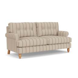 3 Seater Sofa - Charcoal - Compton Stripe - Talbot - The Cotswold Company
