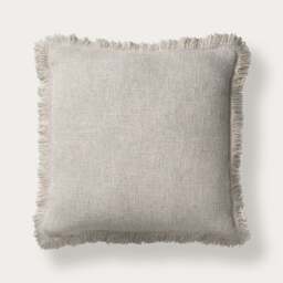 Kemble Fringed Cushion - Oatmeal - Home Accessories - The Cotswold Company - thumbnail 1