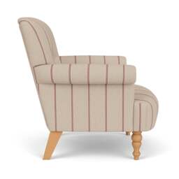 Harriet Armchair - Raspberry - Compton Stripe - The Cotswold Company - thumbnail 3