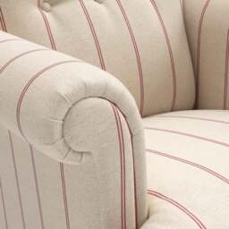 Harriet Armchair - Raspberry - Compton Stripe - The Cotswold Company - thumbnail 5