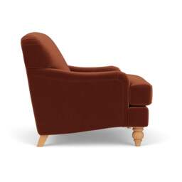 Ashbee Armchair - Brick - Matt Velvet - The Cotswold Company - thumbnail 3