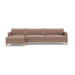 Jackson Chaise Extra Large Left Hand - Dusky Rose - Eco Chenille - The Cotswold Company - thumbnail 2