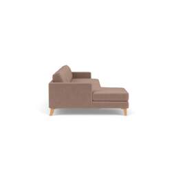 Jackson Chaise Extra Large Left Hand - Dusky Rose - Eco Chenille - The Cotswold Company - thumbnail 3