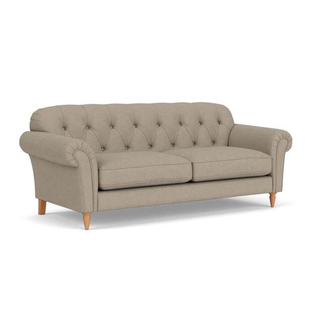 4 Seater Sofa - Dove Grey - House Linen Mix - Chapman - The Cotswold Company - image 1