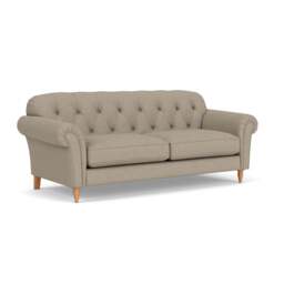 4 Seater Sofa - Dove Grey - House Linen Mix - Chapman - The Cotswold Company - thumbnail 1