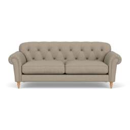 4 Seater Sofa - Dove Grey - House Linen Mix - Chapman - The Cotswold Company - thumbnail 2
