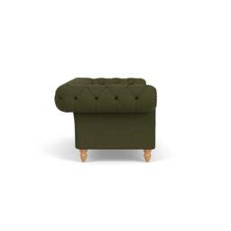Large 2 Seater Sofa - Forest Green - House Linen Mix - Harris Chesterfield - The Cotswold Company - thumbnail 3