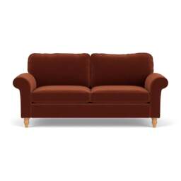 Hurley 3 Seater - Brick - Matt Velvet - The Cotswold Company - thumbnail 2