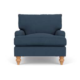 Armchair - Indigo - House Linen Mix - Morris - The Cotswold Company - thumbnail 2