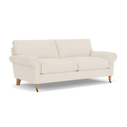 Osbourne 3 Seater - Cream - House Weave - The Cotswold Company