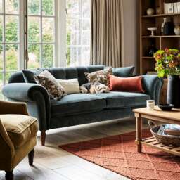 Chapman 4 Seater - Teal Marl - Rustic Weave - The Cotswold Company - thumbnail 4