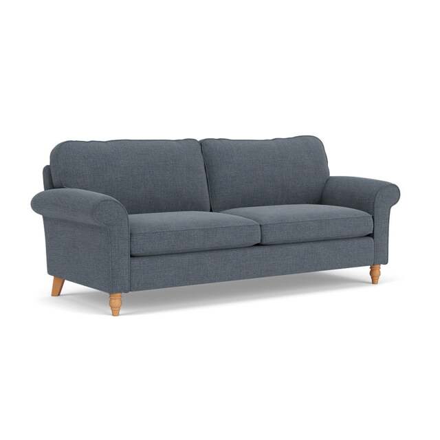 4 Seater Sofa - Indigo - Rustic Weave - Hurley - The Cotswold Company - image 1