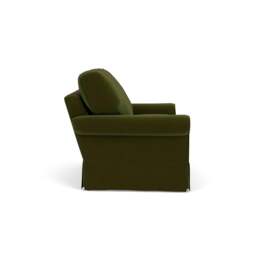 Large 2 Seater Sofa - Forest Green - Matt Velvet - Dawson - The Cotswold Company - thumbnail 3