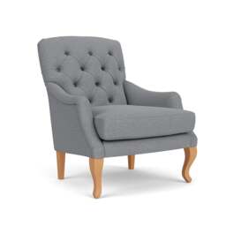 Olivia Armchair - Blue Marl - House Weave - The Cotswold Company