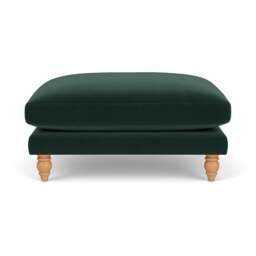 Foot Stool - Lake - Matt Velvet - Emily - The Cotswold Company - thumbnail 2