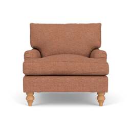 Armchair - Brick - Herringbone Weave - Morris - The Cotswold Company - thumbnail 2