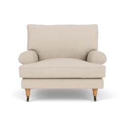 Armchair - Lily White - House Linen Mix - Stewart - The Cotswold Company - thumbnail 2