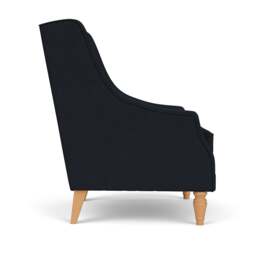 Annie Armchair - Ink - House Linen Mix - The Cotswold Company - thumbnail 3