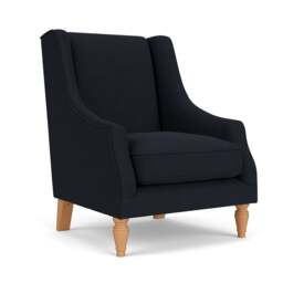 Annie Armchair - Ink - House Linen Mix - The Cotswold Company