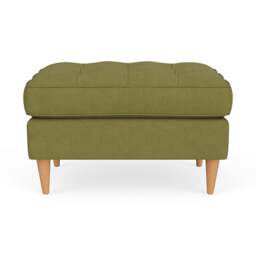 Foot Stool - Apple - House Linen Mix - Saxon Small - The Cotswold Company - thumbnail 2