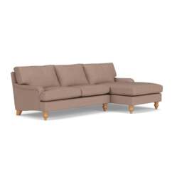 Morris Chaise Large Right Hand - Autumn Mix - Textured Weave - The Cotswold Company