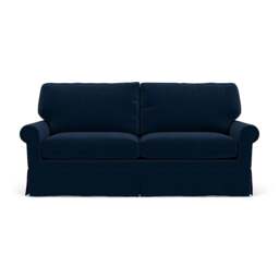3 Seater Sofa - Deep blue - Matt Velvet - Dawson - The Cotswold Company - thumbnail 2