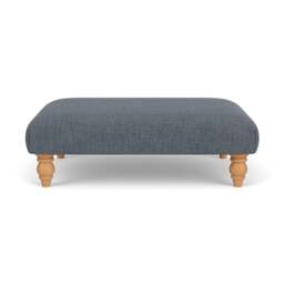 Foot Stool - Indigo - Rustic Weave - Clara - The Cotswold Company - thumbnail 2
