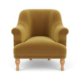 Armchair - Mustard - Matt Velvet - Everett - The Cotswold Company - thumbnail 2