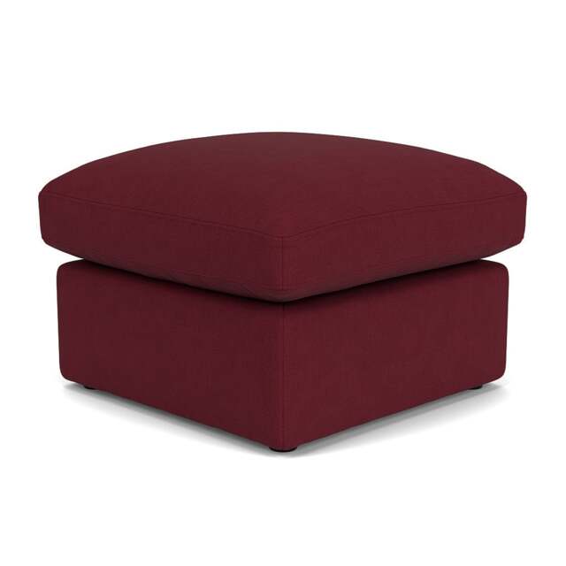 Clarke Small Foot Stool - Rosehip - House Linen Mix - The Cotswold Company - image 1