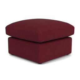 Clarke Small Foot Stool - Rosehip - House Linen Mix - The Cotswold Company