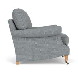 Armchair - Navy - Herringbone Weave - Taylor High Back - The Cotswold Company - thumbnail 3