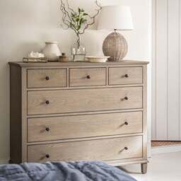 Bibury Smoked Oak 6 Drawer Chest of Drawers - The Cotswold Company