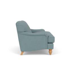 Large 2 Seater Sofa - Sky Blue - House Linen Mix - Ashbee - The Cotswold Company - thumbnail 3