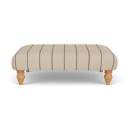 Foot Stool - Charcoal - Compton Stripe - Clara - The Cotswold Company - thumbnail 2