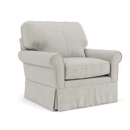 Dawson Armchair - Grey Mist - Eco Chenille - The Cotswold Company