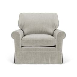 Dawson Armchair - Grey Mist - Eco Chenille - The Cotswold Company - thumbnail 2
